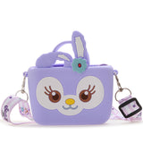 My Melody Bag StellaLou Children's Bag Cartoon Cute Crossbody Shoulder Bag for Girls Change Key Case Silicone Bag Kulomi