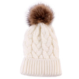 Women Winter Hats Winter Wool Hat Solid Color Women Warm Knitted Hat