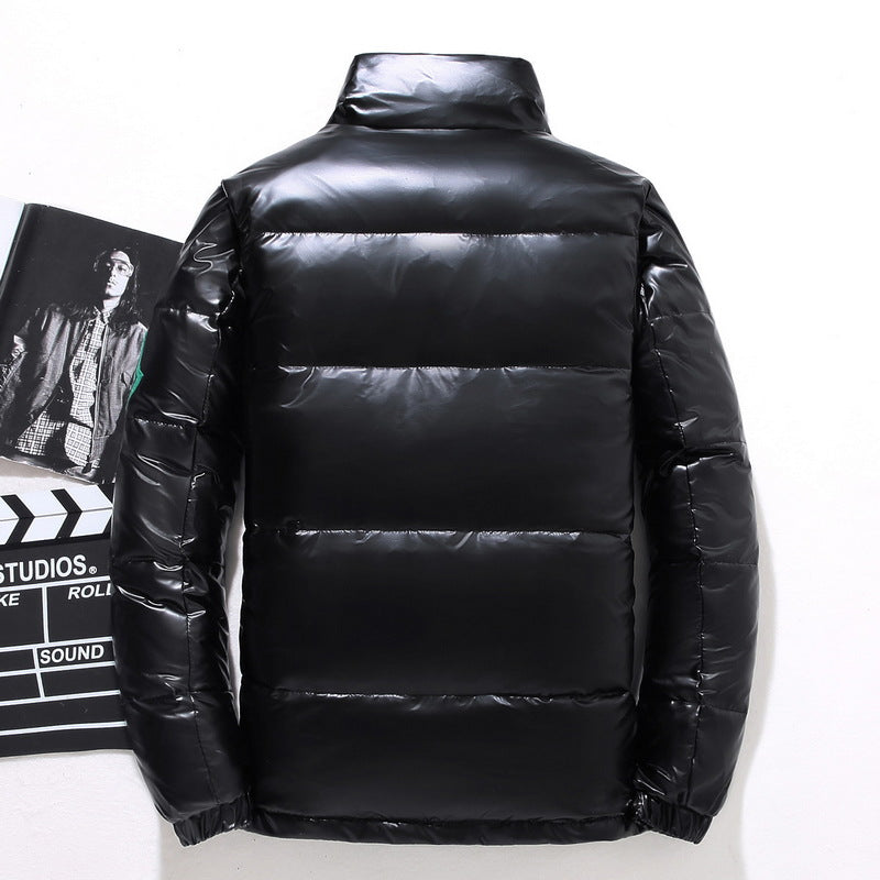 Yeezy Gap Down Coat Winter Men's Fashion Bright Leather White Duck Down Jacket