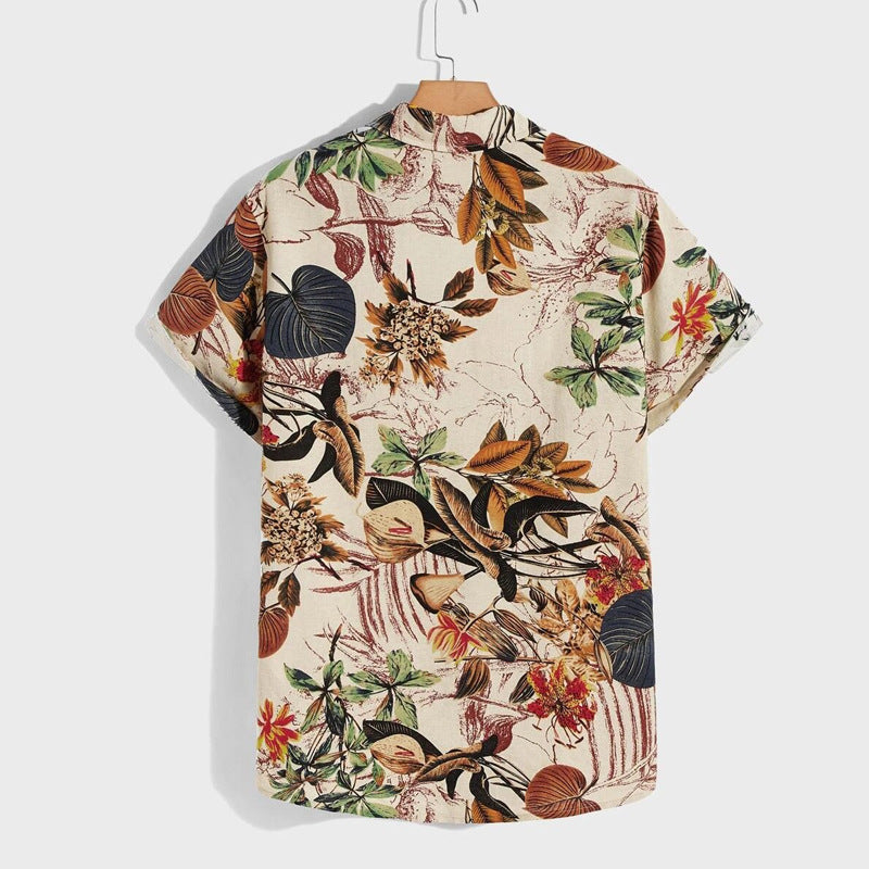 Men Hawaii Shirts Men's Short Sleeve Shirt