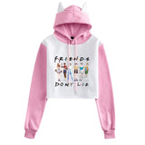 Friends Joey Hoodie Autumn and Winter Ear Hooded Sweater for Women