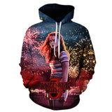 Stranger Things Hoodie 3dstranger Things 3D Digital Printing Men's Hoodie Sweater