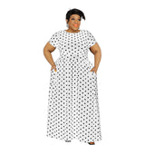 Nina Parker Black Dress plus Size Fashion Casual Set