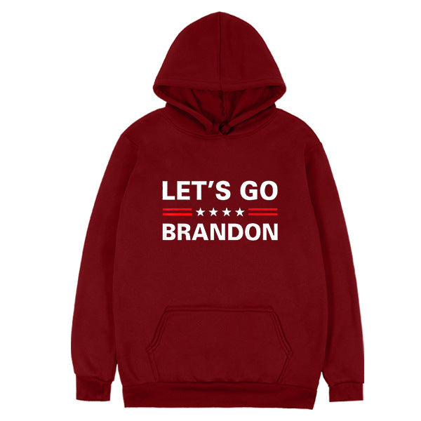 Let'S Go Brandon Hoodie Winter Letter Printed Hoodie