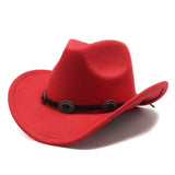 Cowboy Hats Western Cowboy Hat Equestrian Hat Curved Brim Felt Hat for Women