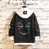 Comic Denim Jacket Men's and Women's Fashion Fall Winter Coat Top Clothes