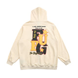 Grafitti Sweatshirts Printed Full-Zip Cardigan Sweater Men's Loose