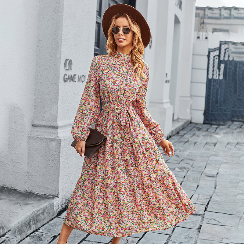 Emery Rose Dresses Printed Dress Bohemian Leisure Holiday Swing Dress