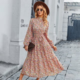 Emery Rose Dresses Printed Dress Bohemian Leisure Holiday Swing Dress
