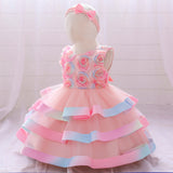 Summer Rompers Children's Cake Birthday Party Dress