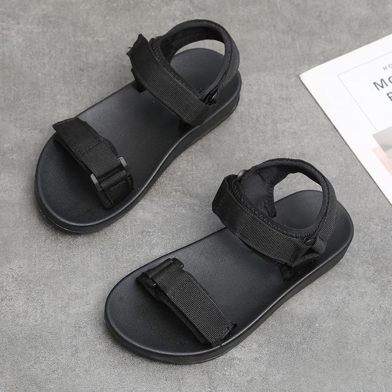 Women Open Toe Sandals Flats Large Size Sandals Summer Casual Sports Flat Shoes