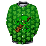 Saint Patrick's Day Closing 3D Printed Casual Baseball Uniform