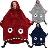 Hoodies Blankets Shark Hoodie Blanket Couple Pajamas Home