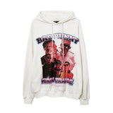 Mens Fall Outfits Autumn and Winter Loose Rapper Eminem Hooded Hoodie