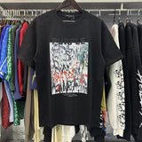 Purple Brand T Shirts Spring/Summer Painted Print Men's and Women's Casual Short-Sleeved T-shirt