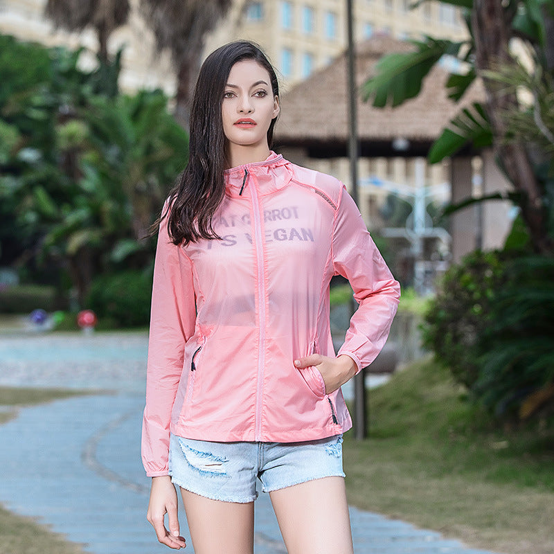 Sun Resistant Clothes Sun Protection Clothing Men's and Women's Summer Thin Outdoor Running Sports