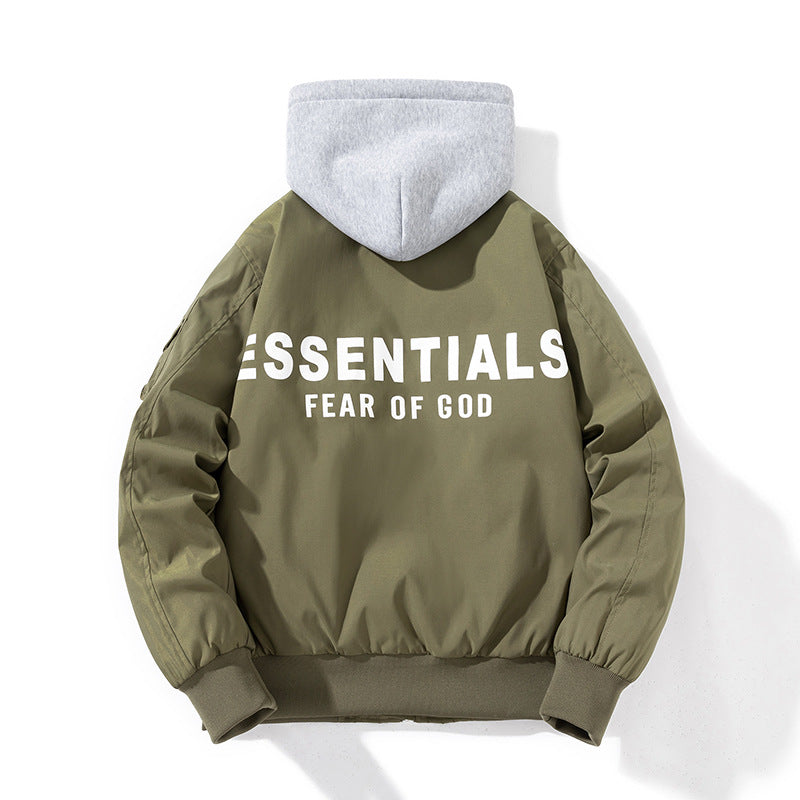 Fog Essentials Varsity Jacket Spring Outfit Jacket Men's Baseball Uniform Female