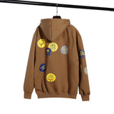 Cactus Flea Market Hoodie Autumn and Winter Printing Fleece Lined Hooded Loose Sweater