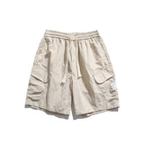 Men Shorts Summer Casual Solid Color Straight Shorts Men