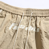 Men Shorts Summer Embroidered Straight Casual Pants Retro