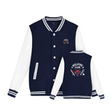Stranger Things Hellfire Club Coat Hellfire Club Stranger Things 4 Printed Men's and Women's Long Sleeves Baseball Uniform