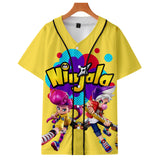 Baggy Baseball Jersey Printed Baseball Uniform Short-Sleeved Shirt Summer Men And Women