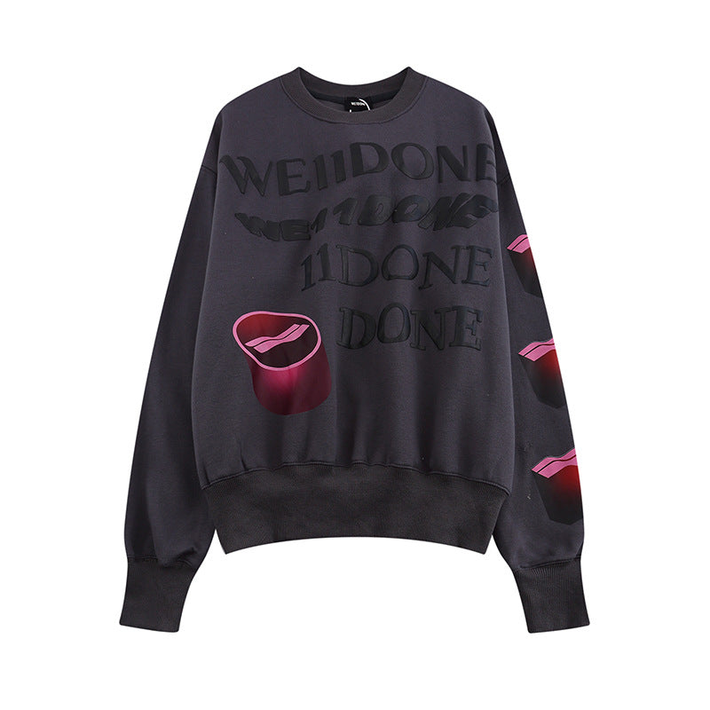 We11 Done Sweatshirts Pure Cotton Dimensional Patch Pocket Men's and Women's Sweater
