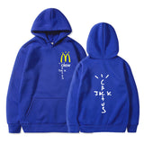 Cactus Jack McDonalds Hoodie Printed Hooded Long Sleeve Pocket Sweatshirt Sports