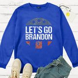 Let'S Go Brandon T Shirt Letter Sweater Round Neck Spring And Autumn Sweater Men And Women