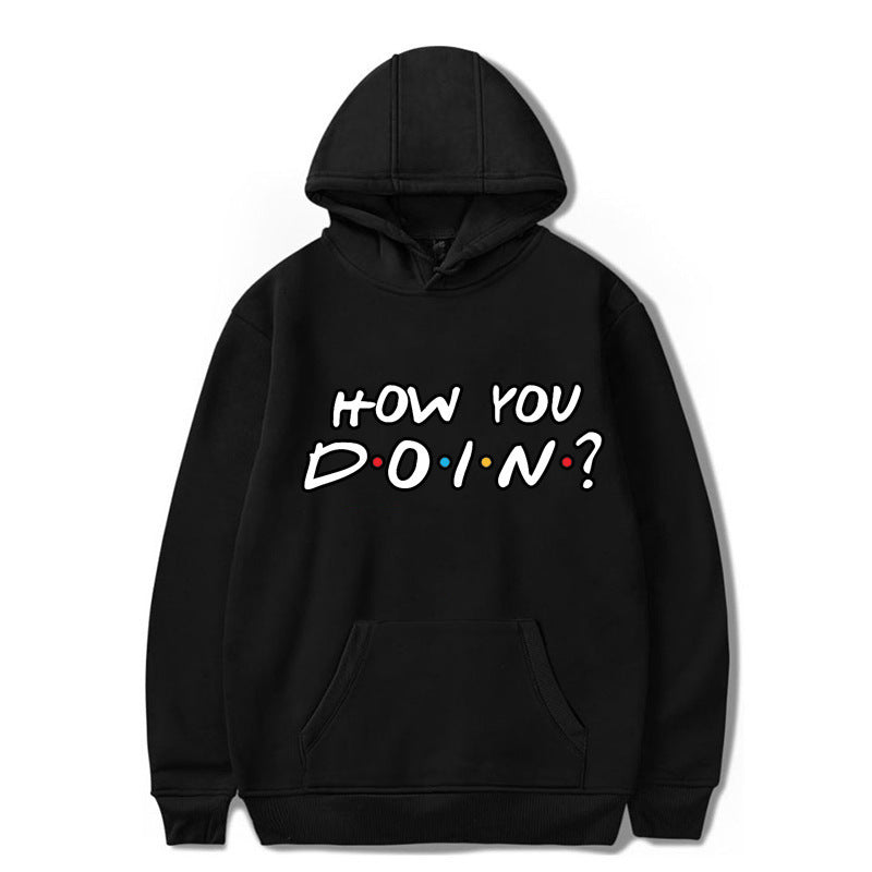 Friends Joey Hoodie Hoodie Hooded Sweater Loose