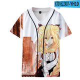 Baggy Baseball Jersey Printed Break Fashion Short Sleeve Baseball Uniform