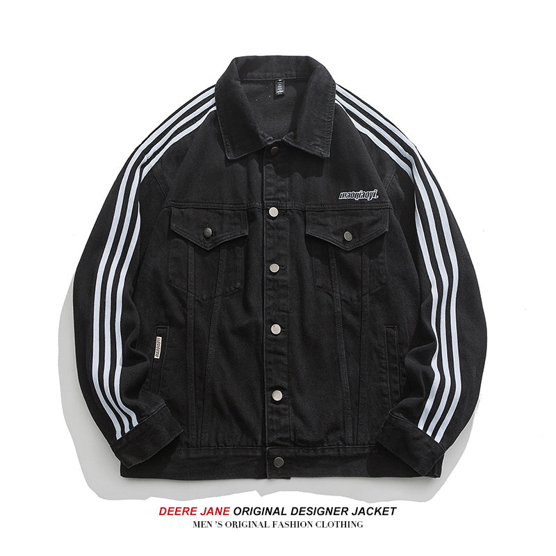 Men Jacket Spring Denim Jacket Coat Men's Loose Casual