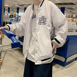 Baggy Jacket Spring and Autumn Baseball Uniform Men's Stitching Embroidery