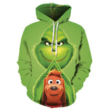 Grinch Hoodie 3d Grinch Printed Christmas Sweater Men And Women Can Wear