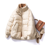 Women Winter Coats Puffer Jacket down Coat down Jacket Women's Winter Loose Contrast Color