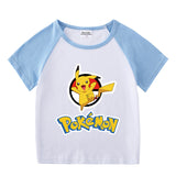 Children Pokemon Pikachu T Shirt Short Sleeve T-shirt Cotton Leisure Sports