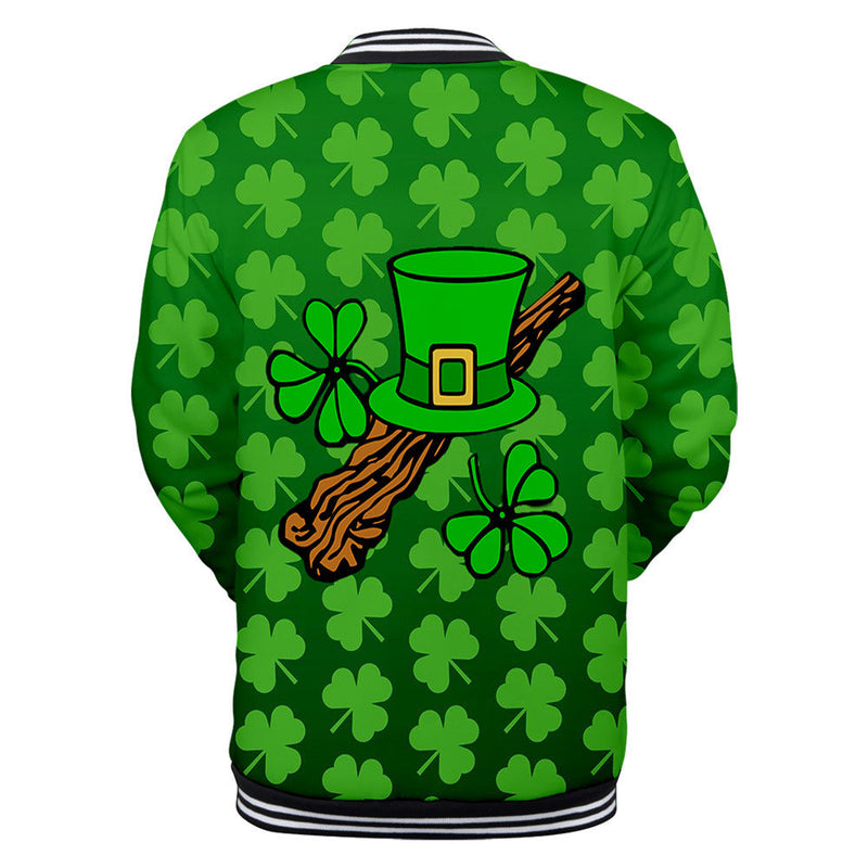 Saint Patrick's Day Closing 3D Printed Casual Baseball Uniform