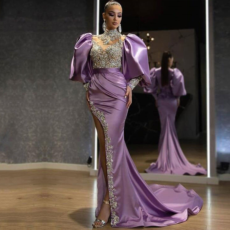 Olivia Wilde Dress Evening Dress Sequin Stitching Dress Temperament