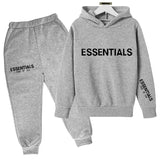 Kids Fog Fear of God Essentials Hoodie & Pants 2 Piece Set