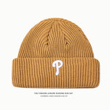 Toboggan Hat Female Winter Warm Windproof Knitted Hat Beanie Hat