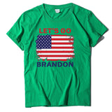 Let's Go Brandon T Shirt Women's Top Printed Short Sleeve T-shirt Women