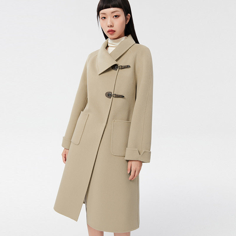 90S Outfits Autumn and Winter Retro Style Coat for Women Mid-Length Coat