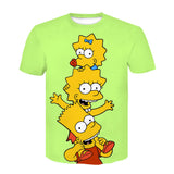 Homer Simpson Shirt Summer Printed Couple T-shirt Casual Men's Short Sleeve
