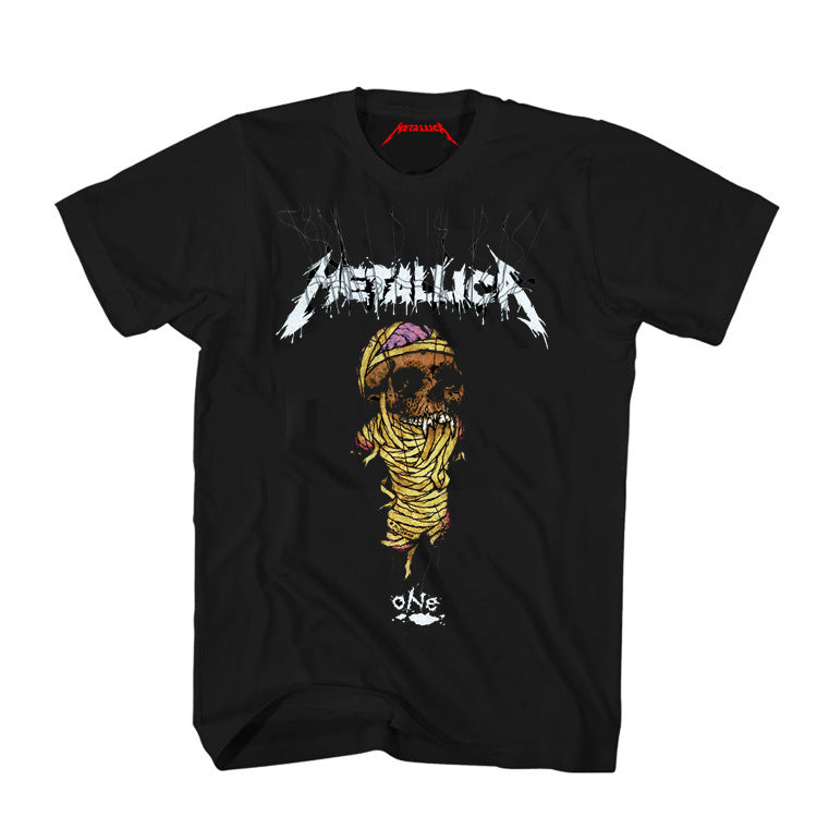 Hellfire Club Shirt Metallica T-shirt Cotton Short Sleeve T-shirt