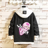Comic Denim Jacket Men's and Women's Casual Spring and Autumn Top Coat