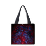 Stranger Things Hellfire Club Handbag Square Double-Sided Full Color Digital Printing Bag Shopping Bag Carrying Case