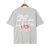 Rrr123 T Shirt Puff Print Graffiti Loose All-Match Retro T-shirt