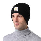 Men Winter Hats Winter Warm Knitted Hat Men's Solid Color