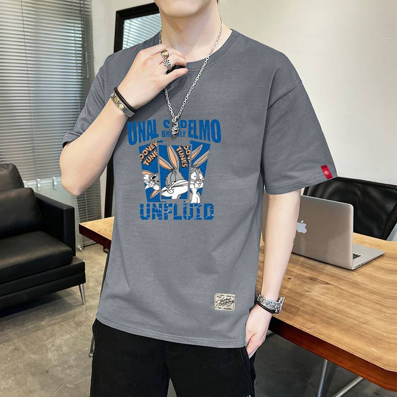 Bugs Bunny Shirt Short-Sleeved T-shirt Men's Loose