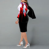 Nina Parker Black Dress Large Size Women's Dress Hip Skirt